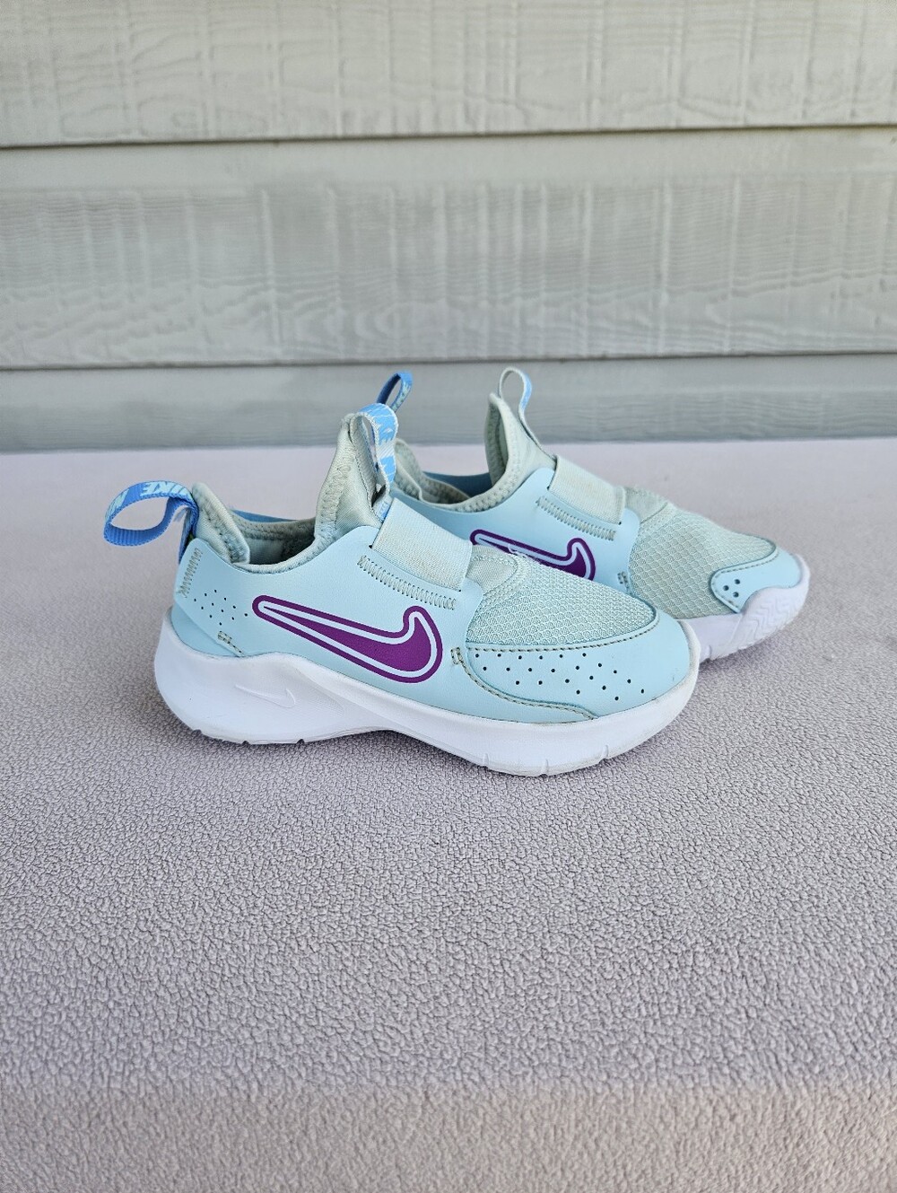 Nike Flex Runner 3 PS Athletic Sneaker SZ 10C Slip-On Glacier Blue FN1449-401
